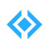 get live coding help coding parks, left and right angular brackets and a diamond in between them with skyblue color