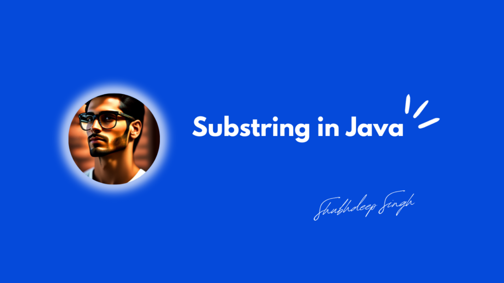 Substring in Java
